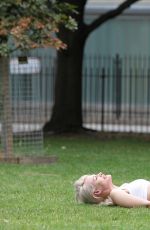CHLOE JASMINE Working Out at a Park in London 08/25/2015