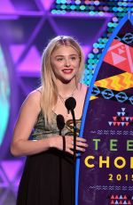 CHLOE MORETZ at 2015 Teen Choice Awards in Los Angeles