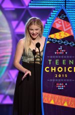 CHLOE MORETZ at 2015 Teen Choice Awards in Los Angeles