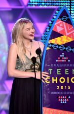 CHLOE MORETZ at 2015 Teen Choice Awards in Los Angeles
