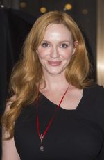 CHRISTINA HENDRICKS Night Out in New York 08/29/2015