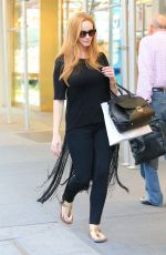 CHRISTINA HENDRICKS Out Shopping in New York 08/12/2015