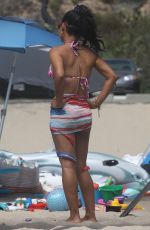 CHRISTINA MILIAN in Bikini on the Set of Grandfathered in Malibu 08/10/2015