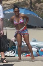 CHRISTINA MILIAN in Bikini on the Set of Grandfathered in Malibu 08/10/2015