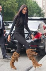 CIARA Leaves IMG Models Office in New York 08/11/2015