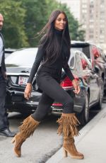 CIARA Leaves IMG Models Office in New York 08/11/2015