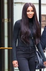 CIARA Leaves IMG Models Office in New York 08/11/2015