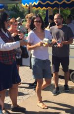 COURTNEY COX at Disneyland 08/04/2015