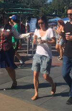 COURTNEY COX at Disneyland 08/04/2015