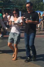 COURTNEY COX at Disneyland 08/04/2015