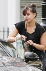DAISY LOWE Out and About in London 08/27/2015