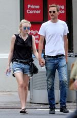 DAKOTA FANNING and Jamie Strachan Out in New York 08/30/2015