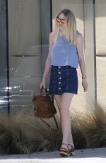 DAKOTA FANNING Out and About in Beverly Hills 08/17/2015