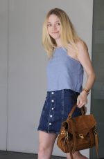 DAKOTA FANNING Out and About in Beverly Hills 08/17/2015