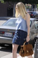 DAKOTA FANNING Out and About in Beverly Hills 08/17/2015