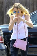 DAKOTA FANNING Out and About in Beverly Hills 08/20/2015
