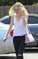 DAKOTA FANNING Out and About in Beverly Hills 08/20/2015