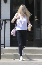 DAKOTA FANNING Out and About in Beverly Hills 08/20/2015