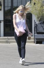 DAKOTA FANNING Out and About in Beverly Hills 08/20/2015