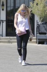 DAKOTA FANNING Out and About in Beverly Hills 08/20/2015