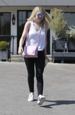 DAKOTA FANNING Out and About in Beverly Hills 08/20/2015