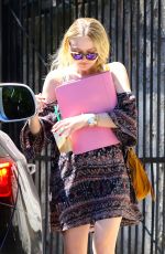 DAKOTA FANNING Out and About in Studio City 08/14/2015