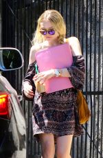 DAKOTA FANNING Out and About in Studio City 08/14/2015