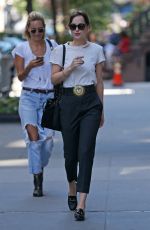 DAKOTA JOHNSON Out and About in New York 08/28/2015