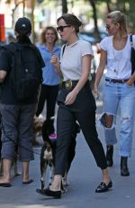 DAKOTA JOHNSON Out and About in New York 08/28/2015