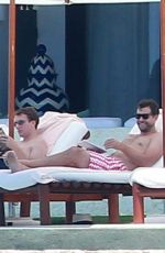 DIANE KRUGER in Swimsuit at a Pool in Cabo San Lucas 08/22/2015