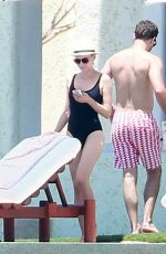 DIANE KRUGER in Swimsuit at a Pool in Cabo San Lucas 08/22/2015