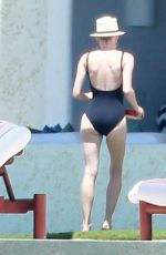 DIANE KRUGER in Swimsuit at a Pool in Cabo San Lucas 08/22/2015