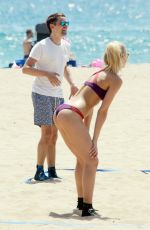 ELLE EVANS in Bikini at a Beach in Malibu 07/31/2015