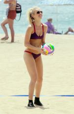 ELLE EVANS in Bikini at a Beach in Malibu 07/31/2015
