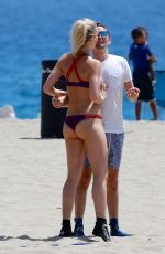 ELLE EVANS in Bikini at a Beach in Malibu 07/31/2015