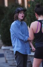 ELLEN PAGE Out for Dinner in New York 08/04/2015