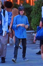 ELLEN PAGE Out for Dinner in New York 08/04/2015