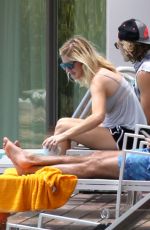 ELLIE GOULDING at a Pool in Ibiza 08/02/2015