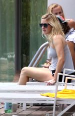 ELLIE GOULDING at a Pool in Ibiza 08/02/2015