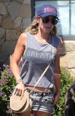 ELSA PATAKY in Tank Top and Shorts Out in Malibu 08/12/2015