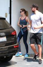 EMILY BLUN Leaves a Gym in Los Angeles 08/19/2015