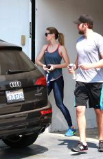 EMILY BLUN Leaves a Gym in Los Angeles 08/19/2015