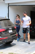 EMILY BLUN Leaves a Gym in Los Angeles 08/19/2015