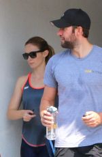 EMILY BLUN Leaves a Gym in Los Angeles 08/19/2015