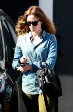 EMILY BLUNT Arrives at a Hair Salon in Los Angeles 08/24/2015