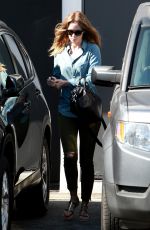 EMILY BLUNT Arrives at a Hair Salon in Los Angeles 08/24/2015