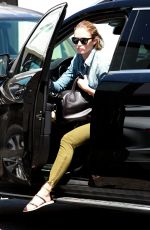 EMILY BLUNT Arrives at a Hair Salon in Los Angeles 08/24/2015