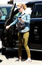 EMILY BLUNT Arrives at a Hair Salon in Los Angeles 08/24/2015