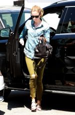 EMILY BLUNT Arrives at a Hair Salon in Los Angeles 08/24/2015