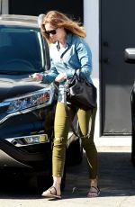 EMILY BLUNT Arrives at a Hair Salon in Los Angeles 08/24/2015
